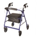 Extra-Wide Rollator w/ loop brakes, padded seat